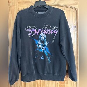 Abercrombie & Fitch Black Graphic Sweatshirt